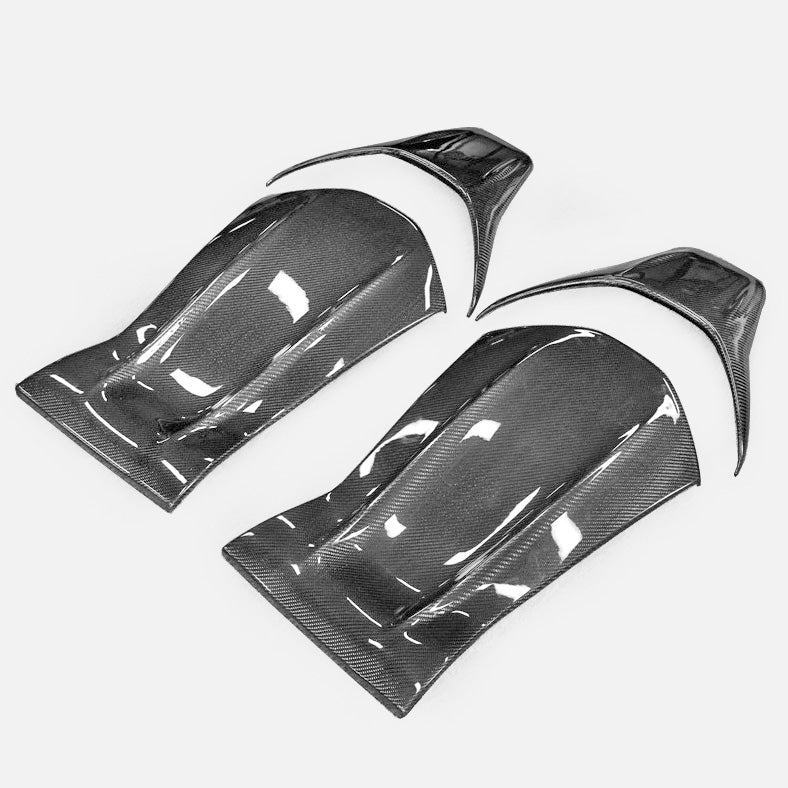 Mercedes Benz C-Class C63 4door A-Class AMG CLA-Class AMG GLA-Class AMG 14-17 Seat Back Cover Glossy CF 4pcs