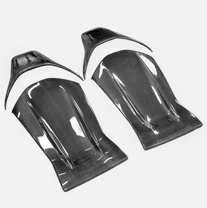 Mercedes Benz C-Class C63 4door A-Class AMG CLA-Class AMG GLA-Class AMG 14-17 Seat Back Cover Glossy CF 4pcs