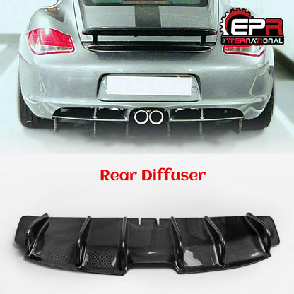 Porsche 2006-2012 Caymans 987.2 EPA Style Rear Diffuser with undertray
