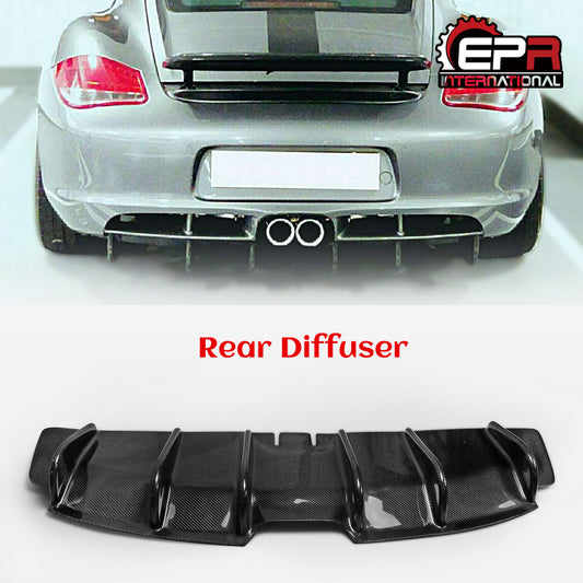 Porsche 2006-2012 Caymans 987.2 EPA Style Rear Diffuser with undertray