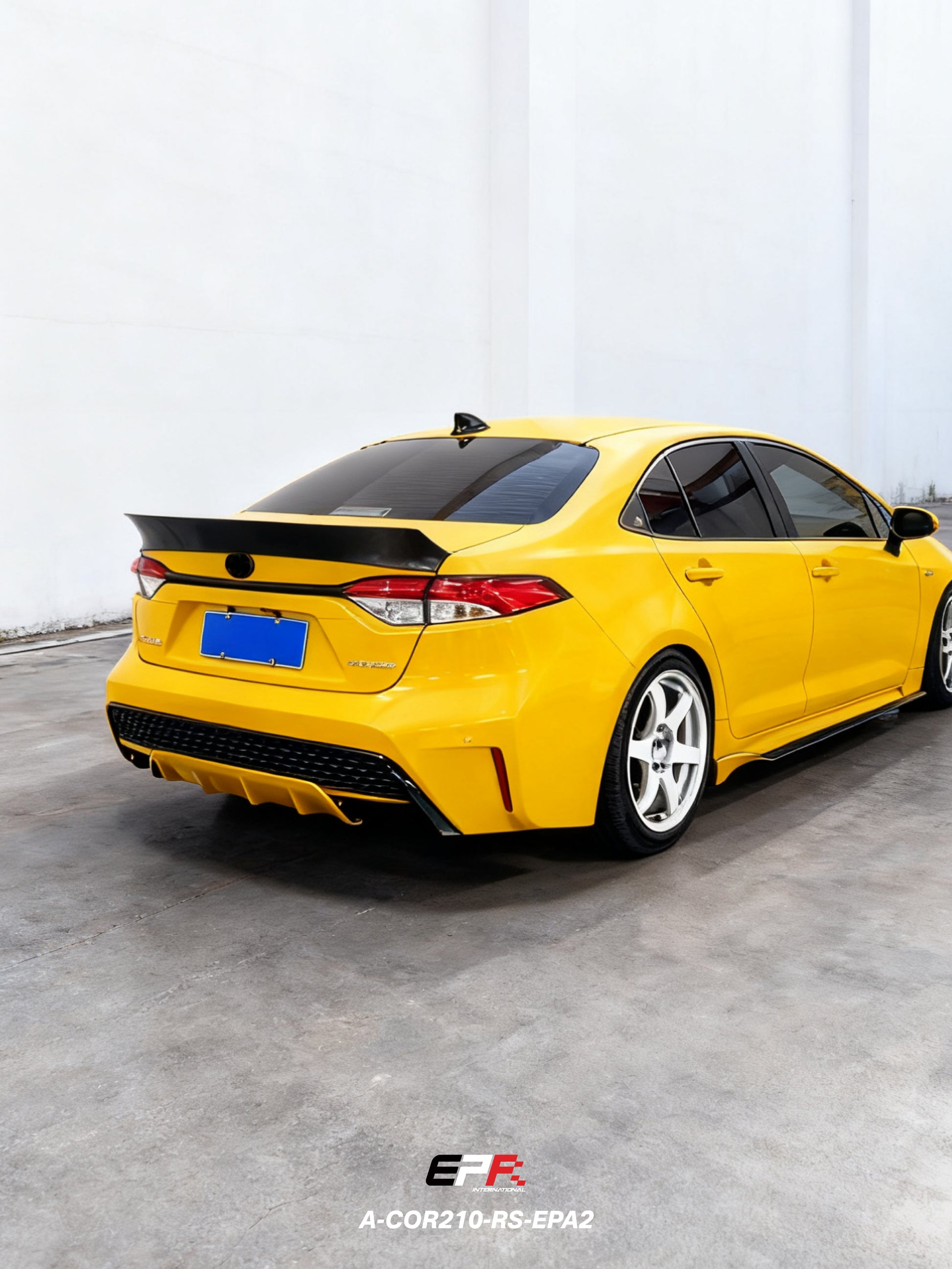 Corolla Auris E210 5dr Sedan EPA Type 2 Duckbill spoiler