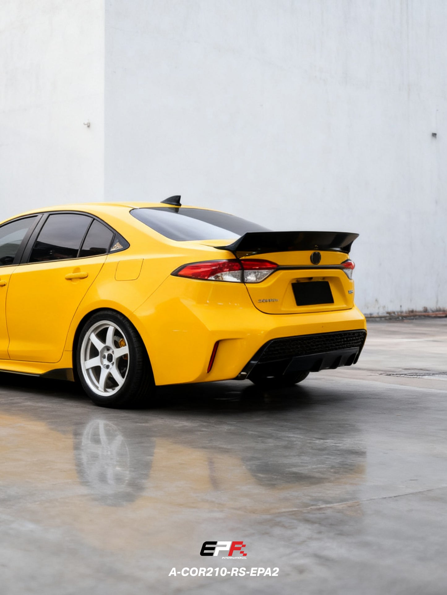 Corolla Auris E210 5dr Sedan EPA Type 2 Duckbill spoiler