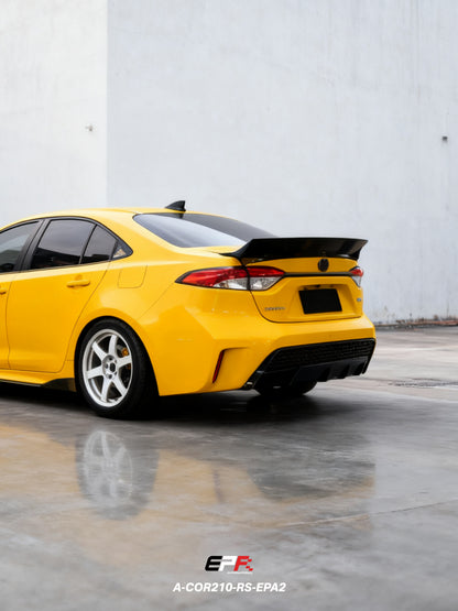 Corolla Auris E210 5dr Sedan EPA Type 2 Duckbill spoiler