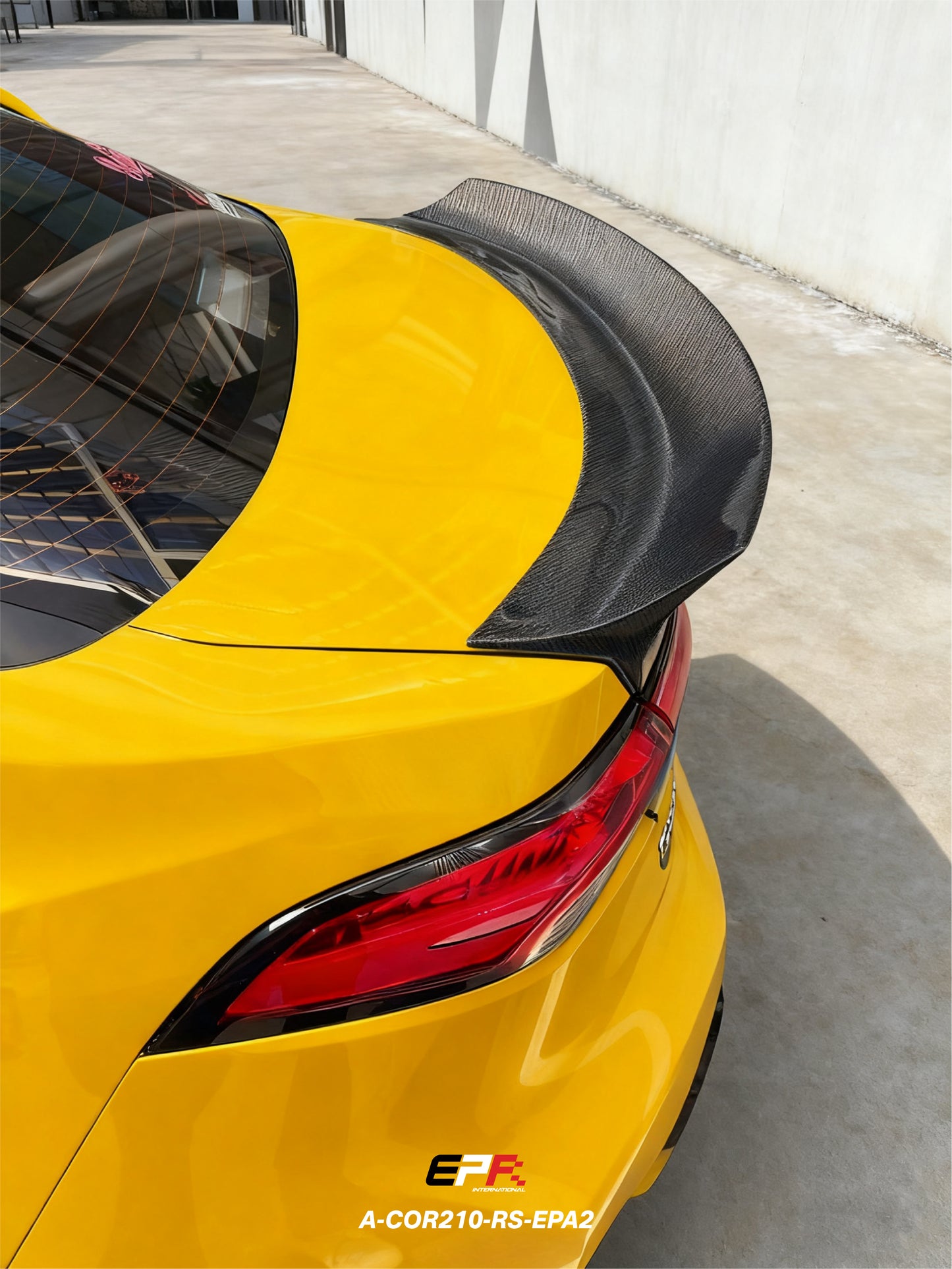 Corolla Auris E210 5dr Sedan EPA Type 2 Duckbill spoiler
