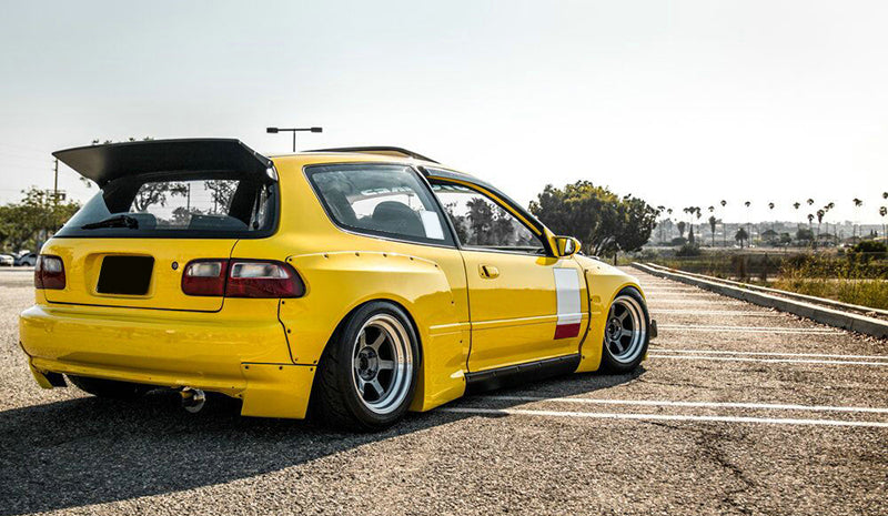 Honda EG Civic Hatch Back RB Style Wide Body Rear Spoiler