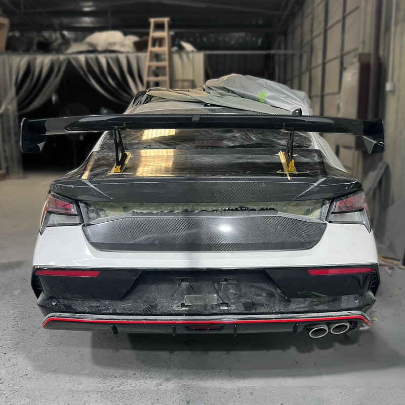 Hyundai 21+ Elantra/Avante (CN7) EPA Type R2H rear GT spoiler (Flat end plate) (300mm height & 1480mm length)