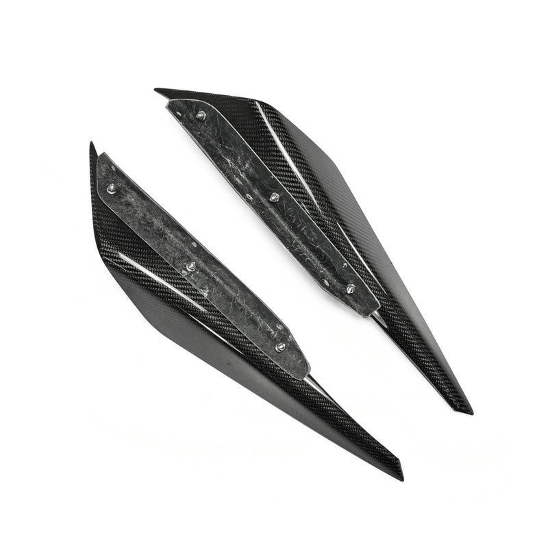MITSUBISHI EVO 10 VRS Style Ultimate Front  Bumper Canard with bracket