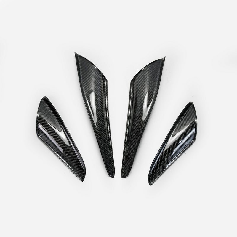 MITSUBISHI Evolution 10 VRS Style Front Bumper Canard (4Pcs)
