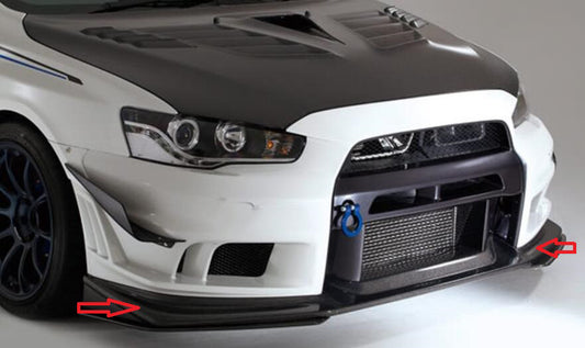 MITSUBISHI EVO 10 VRS Style Ultimate Front Bumper Lip