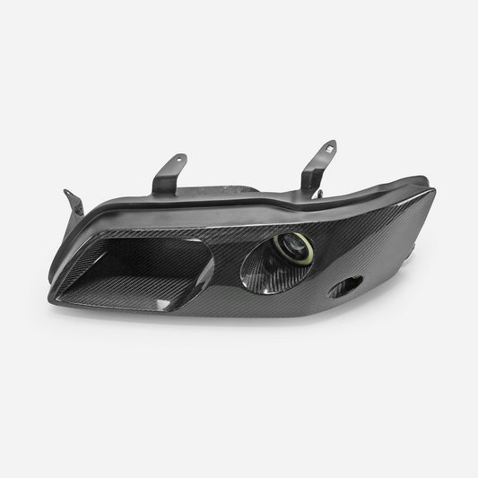 MITSUBISHI Evolution EVO 7 8 9 Left Side Vented Headlight Air Duct with LED Projector Light (RHD, passenger side)