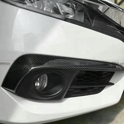 Honda Civic 10th FC 16-18 CM-Style Front Bumper Canard
