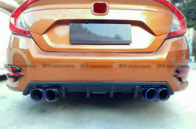 Honda Civic 10th FC 16-18 KS-Style Rear Diffuser