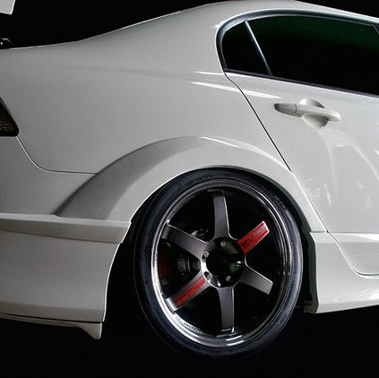 Honda Civic FD2 M and M Rear Wide Fender Flares 4PCs