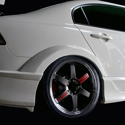 Honda Civic FD2 M and M Rear Wide Fender Flares 4PCs