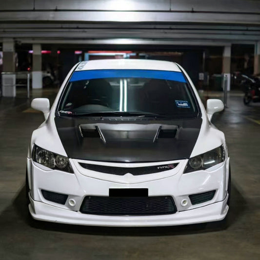 Honda 06-11 Civic JDM FD2 FEELS Type vented hood