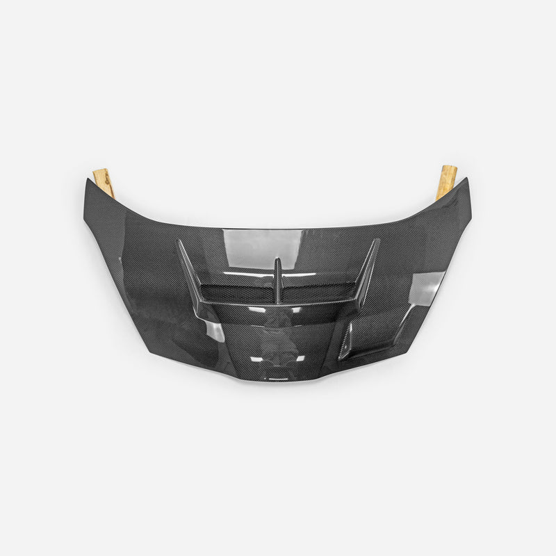 Honda 08-10 Jazz Fit GE 6 7 8 9 JS Style vented hood (With rain guard tray)