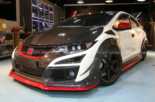 Honda 15-17 Civic Type R FK2 TM Type Front bumper vent