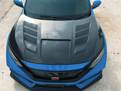 Honda 17onwards Civic Type R FK8 EPA V Type front hood