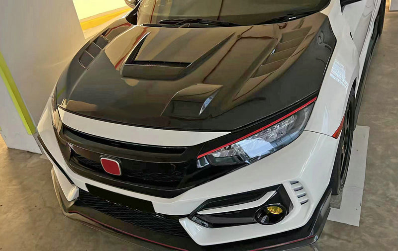 Honda 17 onwards Civic FK8 Type R Hatchback JS Type Hood (5 Door hatch only)