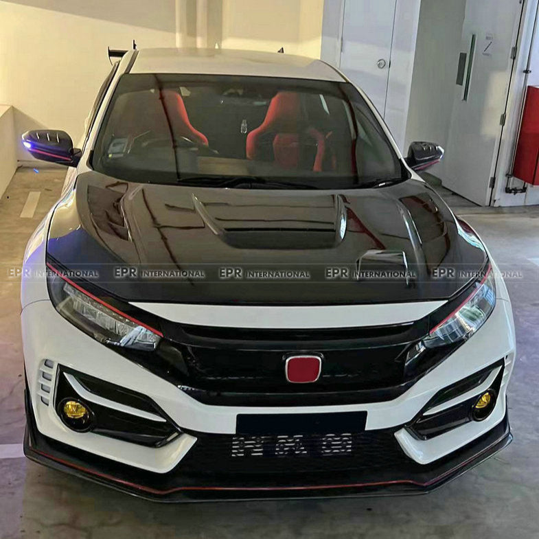 Honda 17 onwards Civic FK8 Type R Hatchback JS Type Hood (5 Door hatch only)