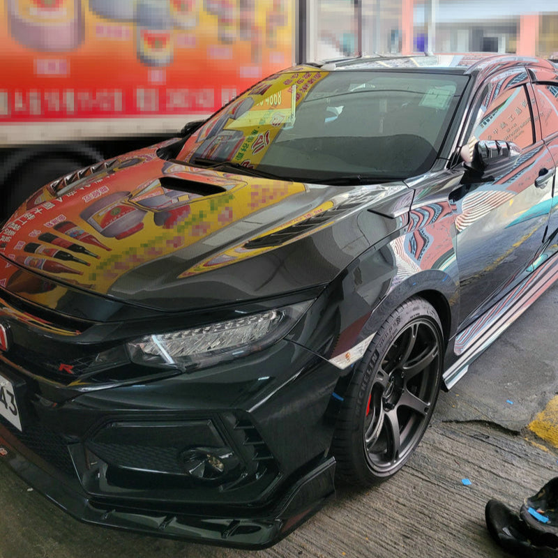 Honda 17 onwards Civic Type R FK8 VRS Type Hood side duct 4Pcs