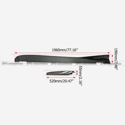 Honda 17 onwards Civic Type R FK8 VRS-W Type Large side skirt extension + air shloud 4Pcs