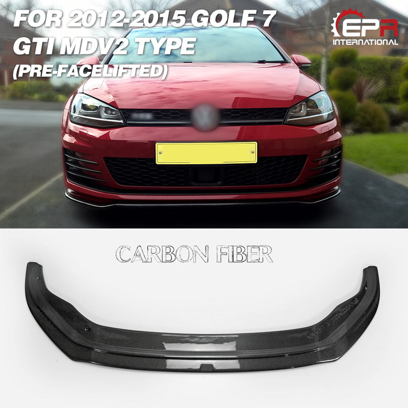 VW GOLF 7 2012-2015 GTI Type A front lip (Pre-facelifted)
