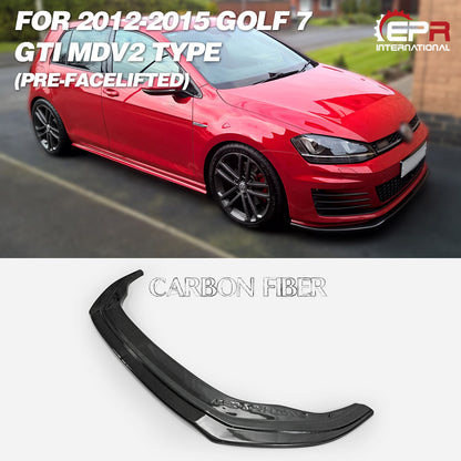 VW GOLF 7 2012-2015 GTI Type A front lip (Pre-facelifted)