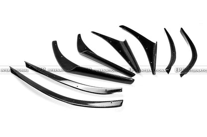 Subaru Impreza 10 GR STI VRS Style 09 Style Front Bumper Canard(4 pcs canard with 4 pcs fitting)
