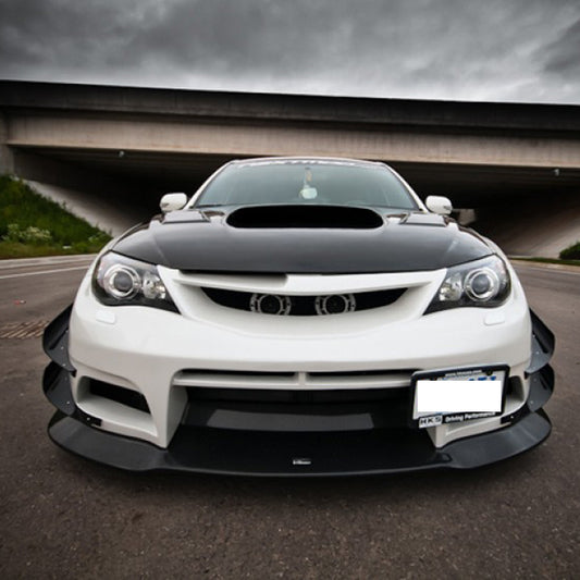 Subaru Impreza 10 GR STI VRS Style 09 Style Front Bumper Canard(4 pcs canard with 4 pcs fitting)