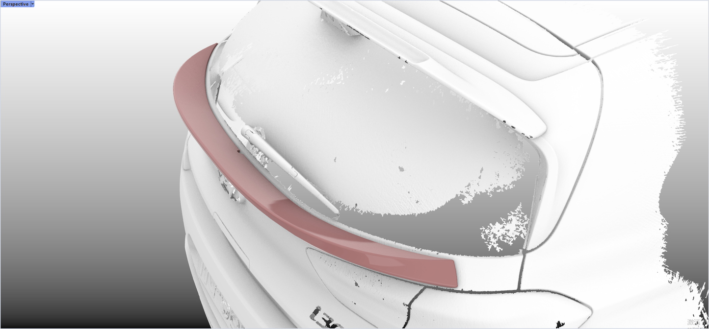 Hyundai 18+ i30N PD EPA rear middle trunk spoiler