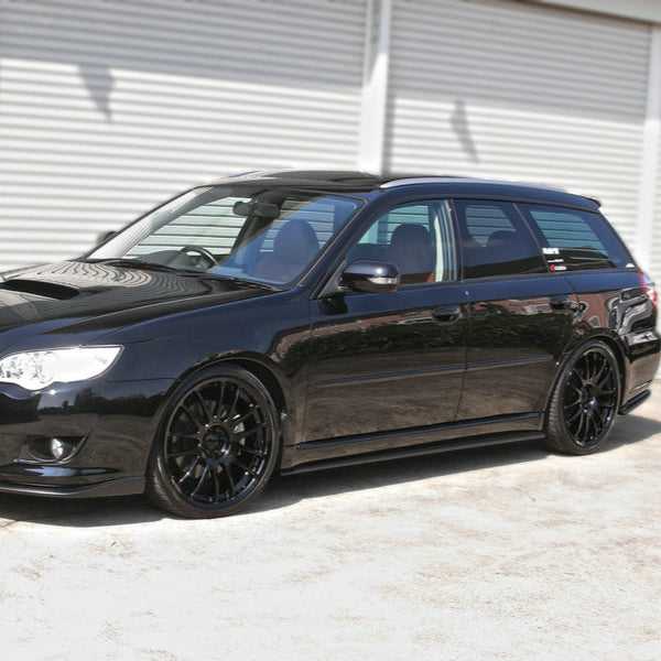 SUBARU 03-09 Legacy Touring Wagon BP5 DAM Type side skirt extension (Fits both pre-facelift & facelift)