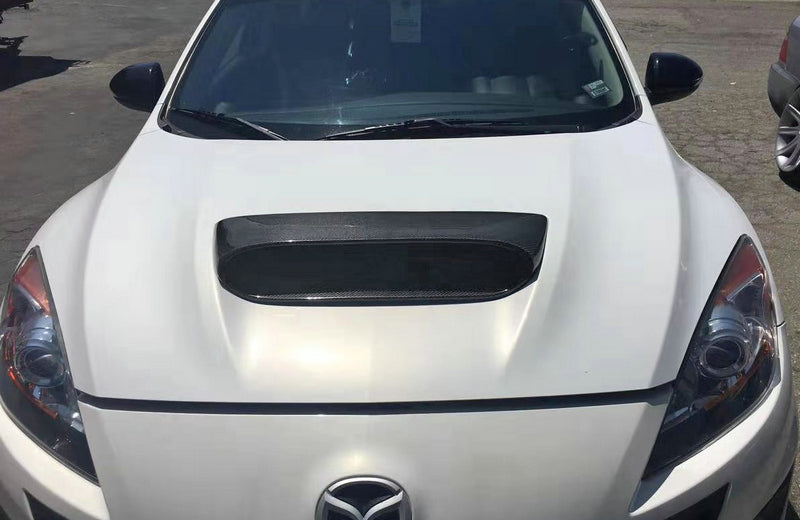 14-18 Mazda 3 MPS 3Dr 5Dr Hatch ZR Style Large Hood Scoop