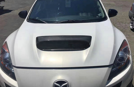 14-18 Mazda 3 MPS 3Dr 5Dr Hatch ZR Style Large Hood Scoop