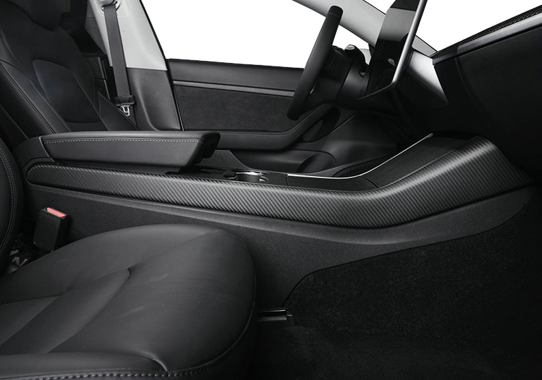 Tesla Model 3 Center console side panel caps 2Pcs