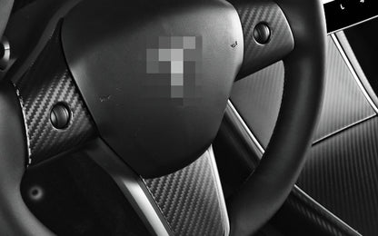 Tesla Model 3 & Y Steering Wheel Accents 3Pcs