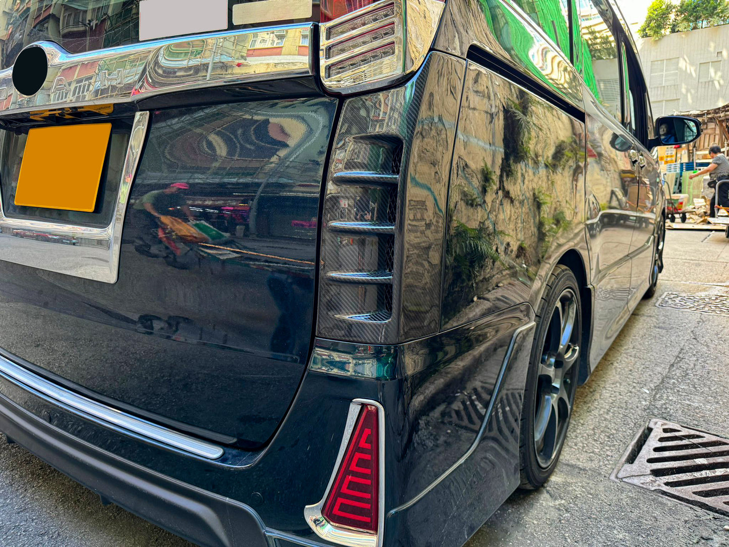 Toyota Noah Voxy ZZR80 SBLKV1 Type Rear Conrner duct panel (Not for clearance sonar sensors model)
