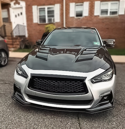 Infiniti Q50 V37 AM type front vented hood