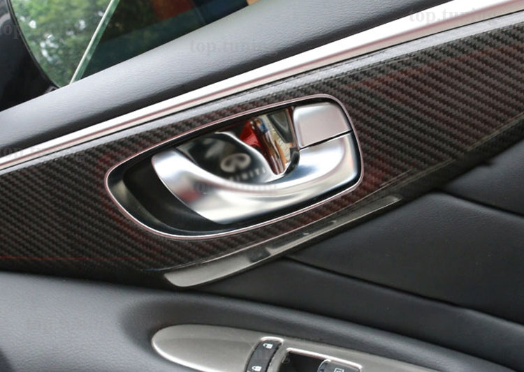 Infiniti Q50 2014+ Carbon Interior Trim 11Pcs/set (LHD only)(Driver side door cover w/o hole)