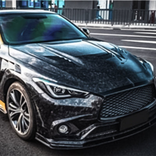 Infiniti Q60 CV37 M type vented hood (2 Door only)