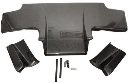 Nissan Skyline R32 GTR GTS TS Style Rear Diffuser w/ Metal Fitting Accessories (3pcs)