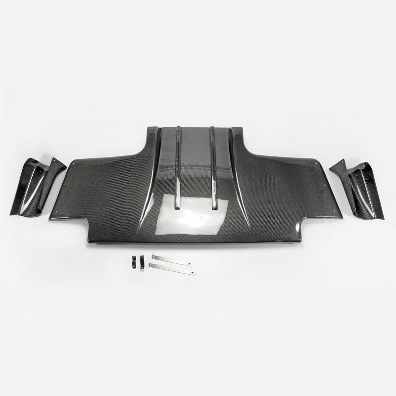 Nissan Skyline R33 GTR TS Style Type 2 Rear Diffuser w/ Metal Fitting Accessories (5pcs)