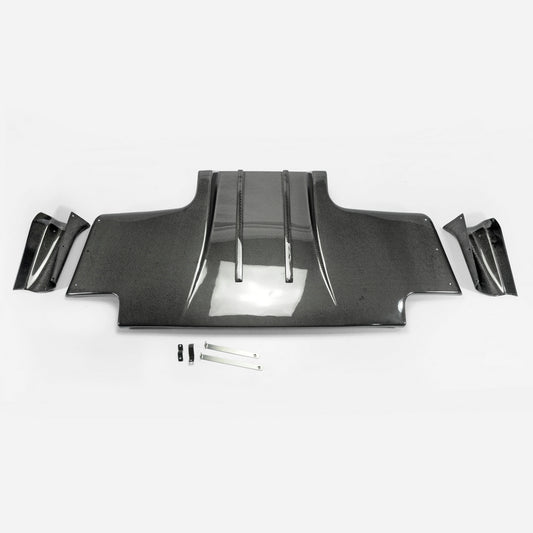 Nissan Skyline R33 GTR TS Style Type 2 Rear Diffuser w/ Metal Fitting Accessories (5pcs)