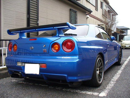 Nissan Skyline R34 GTR NI Style Spoiler Rear Small Blade(For fiber glass OEM spoiler)
