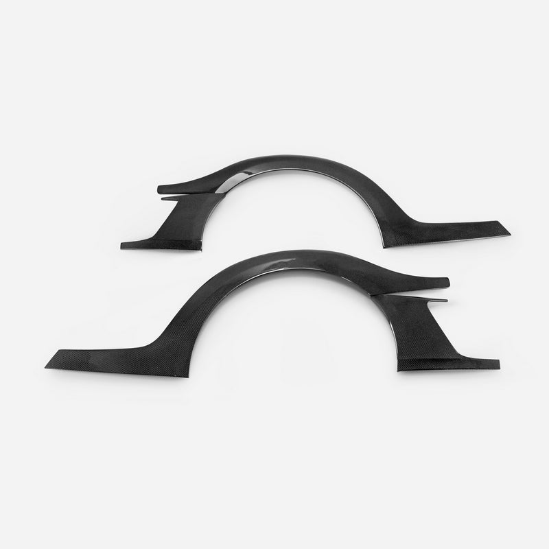 Nissan R35 GTR 08-17 (17'Ver TS Style) Rear Fender Flares With Rear Bumper Add On（US IN STOCK）