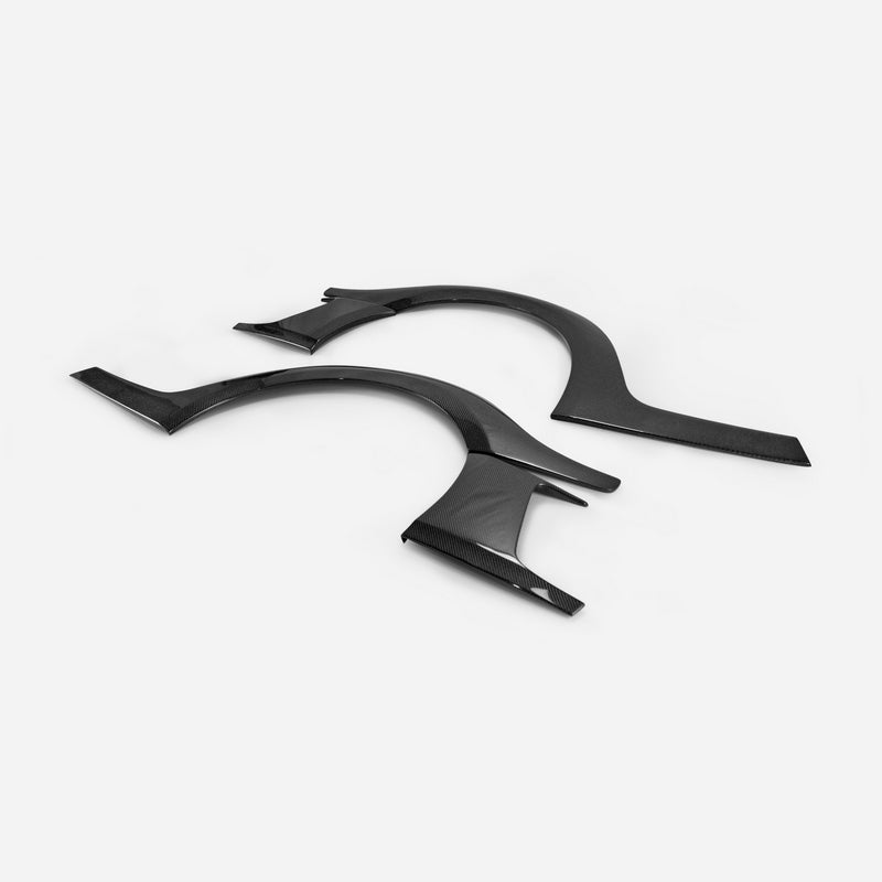 Nissan R35 GTR 08-17 (17'Ver TS Style) Rear Fender Flares With Rear Bumper Add On（US IN STOCK）