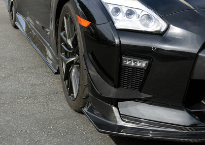 Nissan MY17 R35 GTR AP Type Front Bumper canard 2Pcs