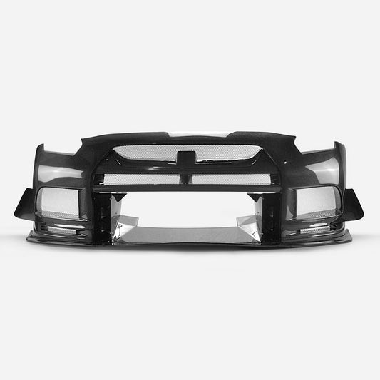 Nissan R35 Top Racing Front Bumper WIth Carbon Grille & Front Lip & Canards