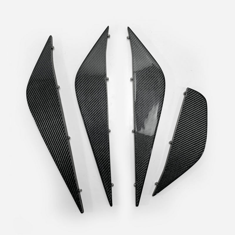 Nissan 2012 on R35 EPA Style Rear Under Bottom Diffuser blade only 4Pcs