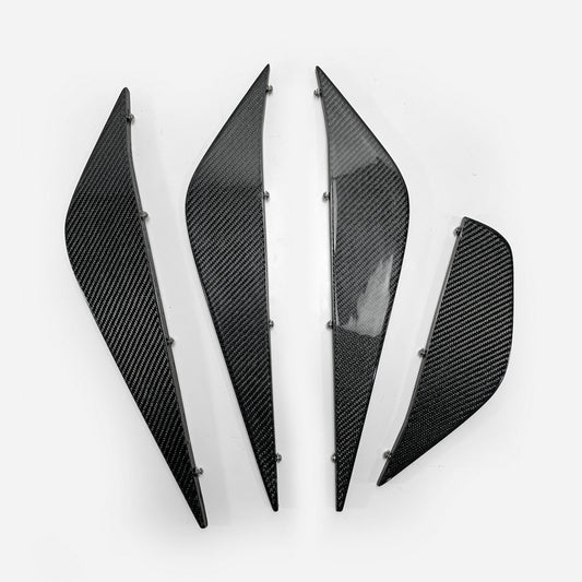 Nissan 2012 on R35 EPA Style Rear Under Bottom Diffuser blade only 4Pcs